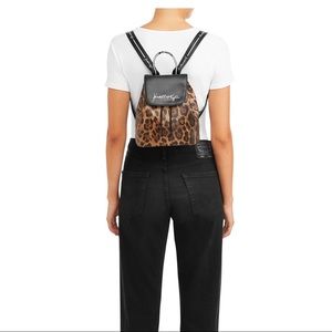 Kendall+Kylie Leopard Drawstring Knapsack - Small
